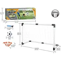 Wiky Ensemble de football but pliant 100x68 cm et ballon