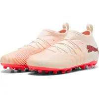 Puma FUTURE 9 MATCH MG Jr, coloris : Amande Sucree-Blanc -Rouge Ultra-Amande Sucree-Blanc -Rouge Ultra, taille 34