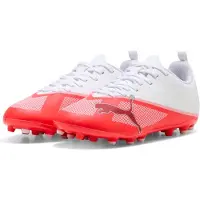 Puma Chaussures de football Ultra 7 Play Mg pour jeunes, rouge et blanc, pointure EU 19, enfants, rouge et blanc, pointure EU 19