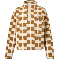 Columbia - Polaire imprimée à col montant demi-pressionné - Helvetia II Printed Cropped Half Snap Camel Brown Geostack pour Femme en Nylon - Taille M