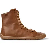 Camper pour femme. K400861-003 Bottines en cuir Peu Path+ marron (42), Plat, Lacets, Casuel