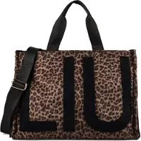 Liu Jo pour femme. 2F6037-T6089 Sac Tote Grand avec Imprimé Animal marron (OSFA), Casuel, Polyester