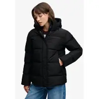 Superdry Hooded 5 Baffle Sports Puffer Jacket Noir XL Femme
