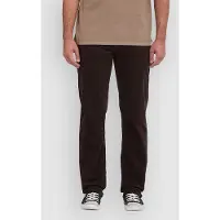 Volcom - Pantalon droit en velours côtelé - Solver 5 Pocket Corduroy Pant Cacao pour Homme en Coton - Taille 32 US - Marron
