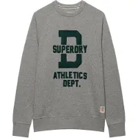 Superdry Sweat-shirt 'Athletic' marine / gris chiné