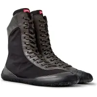 Camper pour femme. K400862-002 Bottines Peu Path+ noir (36), Plat, Fermeture éclair, Casuel, Polyester recyclé