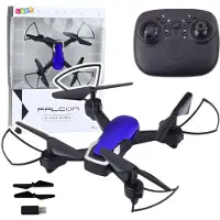 Leantoys Drone Gyroscope à six axes LED lumières rotation 360° bleu