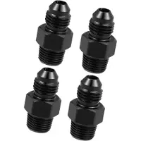 OEM Kit d'adaptateurs pour tuyaux de voiture 1/8 pouce NPT AN3, 4 pièces, universel, en acier inoxydable.