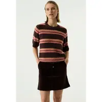Garcia T260245 Short Sleeve Sweater Marron 2XL Femme