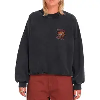 Volcom - Sweat à col rond - Fa Ozzy Crew W Vintage Black en Coton - Taille L - Noir