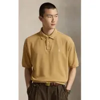 Ralph Lauren pour homme. 710B18907007 Polo en piqué coupe Relaxed beige (S), Casuel, Coton, Manche courte