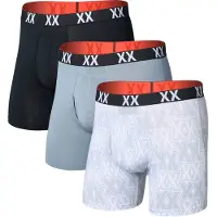 Saxx - Pack de 3 boxers respirants - Multi-Sport Mesh BB Fly 3pk XXcellence/Tradewinds/Black - Taille L