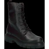 Wonders pour femme. A-4313 Bottines en Cuir Alice noir (39), Plat, Lacets, Casuel