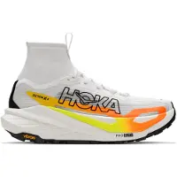 Hoka One One - Chaussures de trail - Tecton X 4 M Frost/Neon Tangerine pour Homme - Taille 42 2/3 - Gris