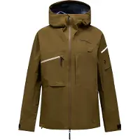 Peak Performance - Veste de ski en GORE-TEX - M Alpine Gore-Tex 3L Jacket Meadow Moss pour Homme - Taille L - Marron