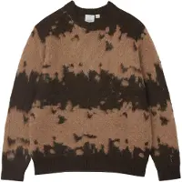 Gramicci - Pull chaud en laine mélangée - Mohair Splatter Sweater Taupe Splatter en Nylon - Taille L - Marron