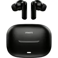 STREETZ Écouteurs intra-auriculaires T120 TWS, noirs (4 h, Sans fil), Écouteurs, Noir