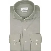 Profuomo Chemise 'Japanese Knitted' vert
