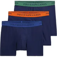 Ralph Lauren Boxers bleu / bleu marine / émeraude / orange foncé