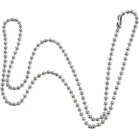 Torribaly Chaine collier de perles en metal d'Acier inoxydable