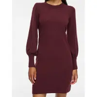 Vila Kerry O-neck Long Sleeve Short Dress Violet XS Femme