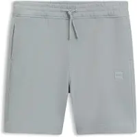 BOSS Short en molleton de coton avec écusson logoté