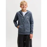 Jack & Jones Junior Veste de survêtement bleu marine / bleu foncé / greige / blanc
