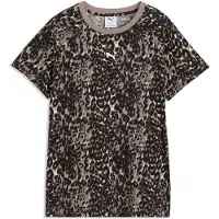 Puma T-shirt 'Graphics' beige clair / beige foncé / noir