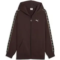 Puma Essential Elevated Tape Relaxed Full Zip Sweatshirt Marron XL Homme
