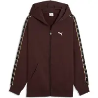 Puma Essential Elevated Tape Relaxed Full Zip Sweatshirt Marron M Homme