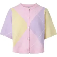 Pieces Cardigan 'PCSally' jaune clair / lavande / rose / blanc