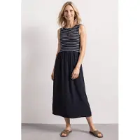 Street One Robe bleu nuit / blanc
