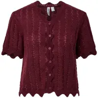 Pieces Cardigan pourpre