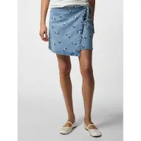 Pieces Jupe 'PCFlora' bleu denim / pétrole / rose / blanc