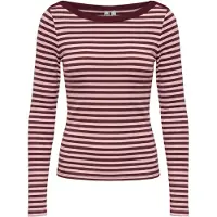 Pieces T-shirt 'PCSof' rosé / lie de vin