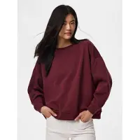 Pieces Sweat-shirt 'PCChilli' lie de vin