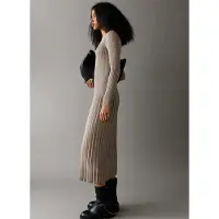 Pepe Jeans Anna Long Sleeve Long Dress Beige S Femme