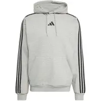 Adidas Sweat de sport 'Essentials 3-Stripes Fleece' gris / noir