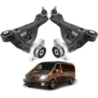 StarTech.com Kit de bras de suspension avant - Bras de suspension avec articulation de support - Droite + Gauche - Pour W639 Vito Viano Mixto - Références d'origine 6393301307, 6393301501, A6393301307 - 52 cm