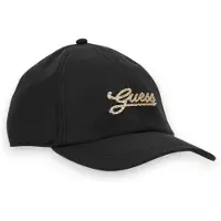 GUESS pour femme. AW5616POL01 Casquette de baseball en nylon noir (OSFA), Casuel, Polyester