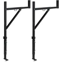 StarTech.com Porte-charges pour pick-up - Supports pour échelles et charges pour benne - Réglable - Acier - Capacité de charge : 113 kg - Largeur : 48–86 cm - Montage sans perçage