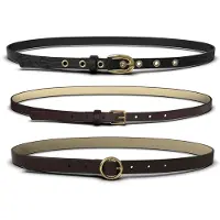 Pieces Ceinture 'PCAllie' marron châtaigne / rouge foncé / noir