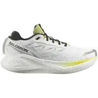 Salomon - Chaussures de running - Aero Glide 4 White/Sunny Lime pour Homme - Taille 44 2/3 - Blanc
