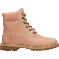 Timberland pour femme. TB0A5M5NA8M1 Bottines en cuir Premium rose (38 W), Plat, Lacets, Casuel