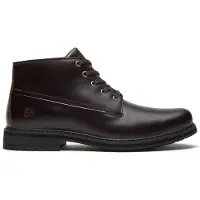 Timberland pour homme. TB0A5SRXW011 Bottines en cuir Chukka Stormbucks marron (41), Plat, Lacets, Casuel