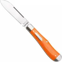 Jack Wolf Knives Jack Wolf Gateway Eureka EUREK-01-VIB-LIN-BEN Satin 14C28N, Vibe Linen Bengal Orange, couteau de poche