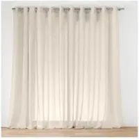 Home Maison Voilage Grande Largeur - Effet Lin Tissé Polyester Lin 0 X 300