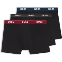 BOSS Lot de trois boxers longs en coton stretch