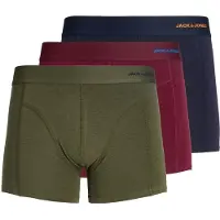 Jack & Jones Boxers 'JACCOMO' bleu marine / vert / orange / bourgogne