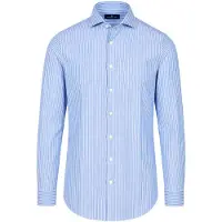 Steppin' Out Chemise Oxford Rayures Bleu